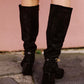 Midnight Elegance Suede Boots