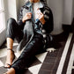 Nicolette Leather Joggers